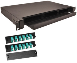 24 Port LC MM Connectors Rack Mount Fiber Enclosure 10 Gig