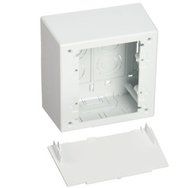 Panduit JBP2DWH 2-Gang Deep Outlet Box White 2-Piece