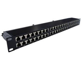 48 Port Category 6 Horizontal 19" Patch Panel HD Shielded