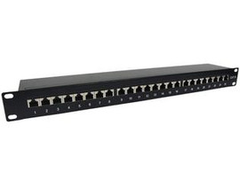 24 Port Category 6 Horizontal 19" Patch Panel Shielded 24 Port Category 6 Horizontal 19" Patch Panel Shielded