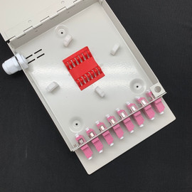 16 Fiber LC OM4 OM5 Fiber Wall Enclosure with Splice Block
