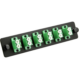 LGX 6 Duplex LC/APC Fiber Adapter Plate Single Mode Angled Physical Contact