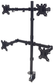 Manhattan 461566 Universal Four Monitor Mount with Double Link Swing Arms Manhattan 461566 Universal Four Monitor Mount with Double Link Swing Arms