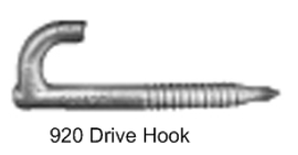 PPC 40-43008 5/16" X 3-1/2" Drive Hook Pole Line Hardware 200 Pack