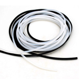 16' White and 16' Black PE Plastic Edge Protection Strip