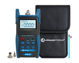 Jonard FPM-55 Fiber Optic Power Meter with Data Storage (-50 to +26 dBm) and FC/SC/LC Adapters