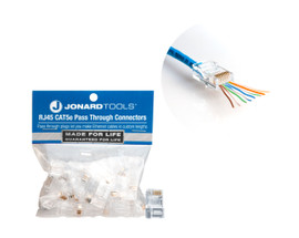 Jonard RJ45-525 CAT5e RJ45 Pass-Through Connectors (Pack of 25)
