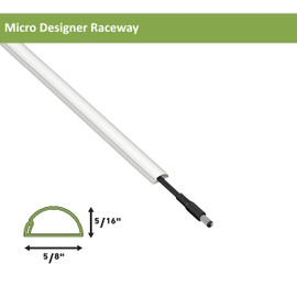 Micro Raceway for Fiber or Category 6 Fits 1 Cat6 or Fiber