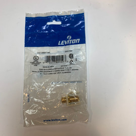 Leviton 40831-BA Almond F-Type Gold QuickPort Snap-In Modules 12 Pack