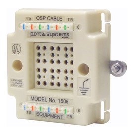 1506 6 Pair protector block termination 110 in 110 out