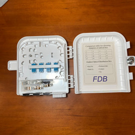 8 Fiber LC UPC SM UV Weather Resistant FTTH Outdoor Wall or Pole Mount