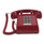 Cortelco 250047-VBA-20MD Traditional Desk Phone Red Cortelco 250047-VBA-20MD Traditional Desk Phone Red