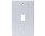 MIG 1 Port Keystone Plate White