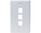 MIG 3 Port Keystone Plate White