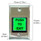 Green Square Push to Exit Button with LED Light and Timer Delay Function