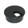 1 3/4" Round Wire Management Grommet with Removable Cover Black