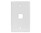 1 Port Keystone Plate White 1 Port Keystone Plate White