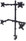 Manhattan 461566 Universal Four Monitor Mount with Double Link Swing Arms Manhattan 461566 Universal Four Monitor Mount with Double Link Swing Arms