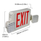 Red Combo Exit Sign Emergency Light Visionis 6 Inch Double Sided 90 Minute Battery Backup UL924 Listed