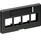 Leviton 49910-SE4 4-Port QuickPort Modular Furniture Faceplate Black