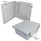 14x12x6 NEMA 4X Fiberglass Weatherproof Enclosure with Quick Release Latches