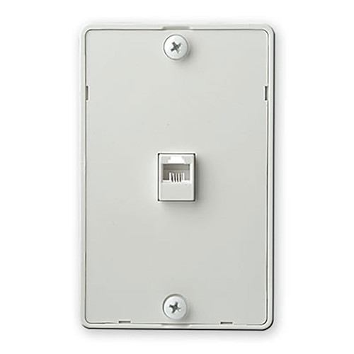 Telephone Wall Phone Mounting Plate 6P4C White Telephone Wall Phone Mounting Plate 6P4C White