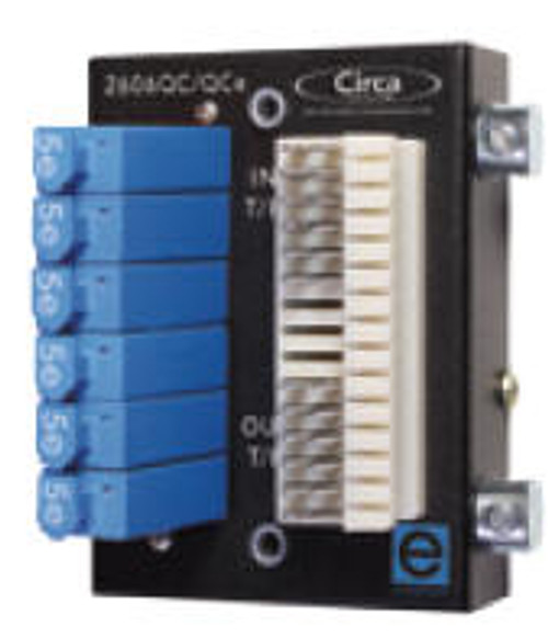 2606QC/QCE 6 Pair Enhanced Category 5E 66 in 66 out Building Entrance Protector