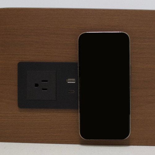 Bittel Q2 Flush Mount Magnetic Charging Pad with USB-A and USB-C Ports