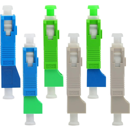 LC SC Fiber Adapter Kit LC Female SC Male SM MM 6 Units