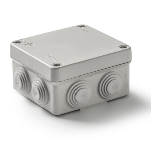 AkwaBox Junction Box ABS High Impact Platic IP55 UV Resistant Integrated Rubber Bushings 6 Sizes