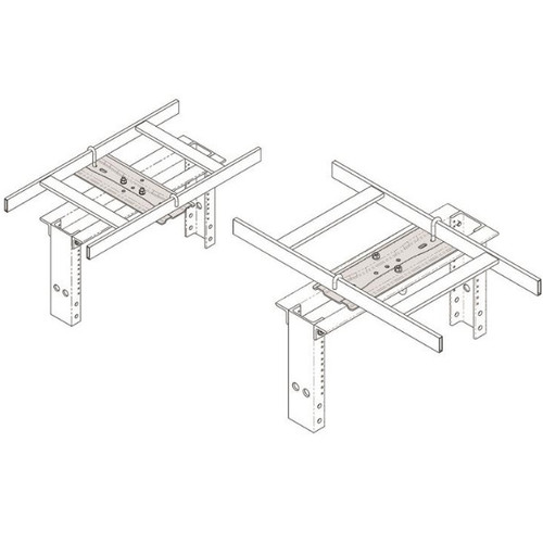 Chatsworth 10595-718 Ladder to Rack Mounting Plate Black