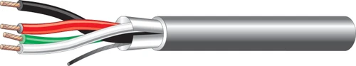 West Penn 3241 22 AWG 4 Conductor Stranded Shielded CMR Riser Cable