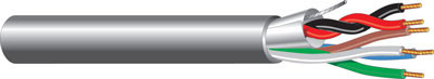 West Penn 373 22 AWG 3 Pair Solid 1 Shielded 2 Unshielded Pairs CMR Riser Cable