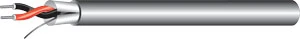 West Penn 452 22 AWG 1 Pair Stranded Shielded Miniature Audio CMR Riser Cable