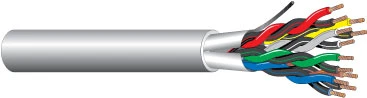 West Penn 3654 22 AWG 6 Pair Stranded Overall Shielded CMR Riser Cable