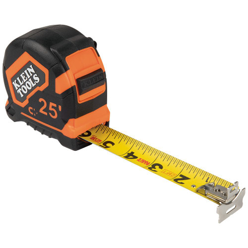 Klein Tools 9225 Tape Measure 25 Foot Magnetic Double Hook