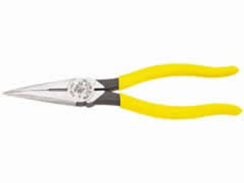 8" Heavy-Duty Long-Nose Pliers - Side-Cutting