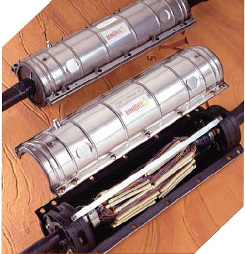 8006021 Armadillo Splice Case 4" X 26" Stainless Steel Two Standard End Plates