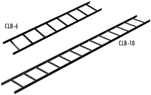 CLB-6 Middle Atlantic Cable Ladder Runway 12" W x 6' L, Black Finish CLB-6 Middle Atlantic Cable Ladder Runway 12" W x 6' L, Black Finish