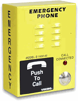 E-1600-45A Yellow Emergency Telephone Auto Dialer Voice Announcer