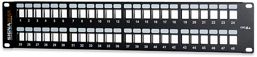 48U-HDMMP-C6A 24 Port Category 6A Field-Configurable Patch Panel