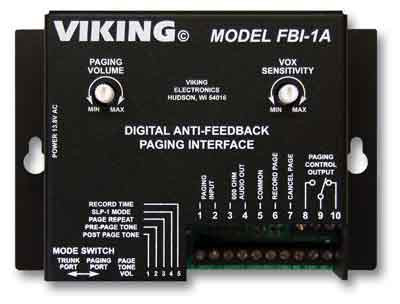 Viking FBI-1A Totally Eliminate Paging Feedback