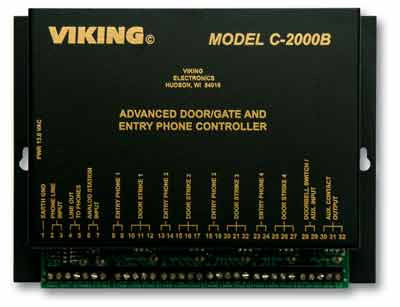 Viking C2000B Advanced Four Door Gate Entry Phone Controller