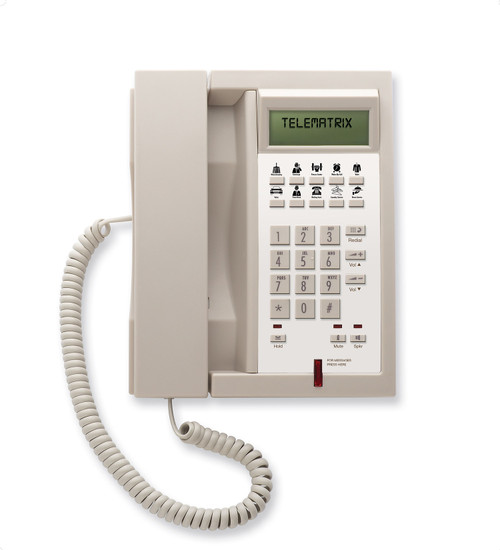Telematrix 3300IP-MWD Single Line SIP Guest Room Phone Ash 33339IP Telematrix 3300IP-MWD Single Line SIP Guest Room Phone Ash 33339IP