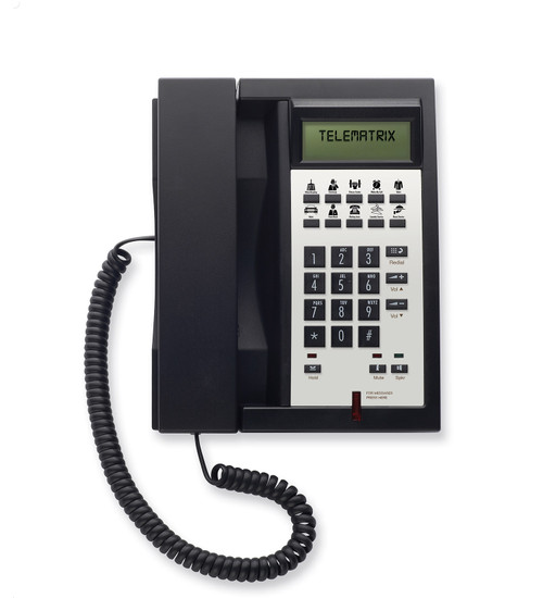 Telematrix 3300IP-MWD Single Line SIP Guest Room Phone Black 333391IP Telematrix 3300IP-MWD Single Line SIP Guest Room Phone Black 333391IP