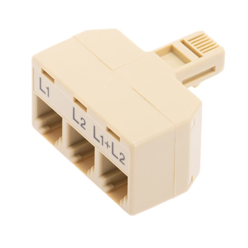 Three Way Modular Adapter 6P4C L1/L2 L1 L2 Three Way Modular Adapter 6P4C L1/L2 L1 L2