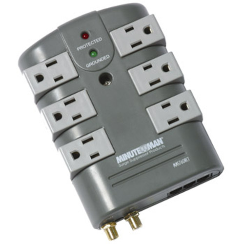 Minuteman MMS760RCT 6 Rotating Outlet Surge Suppressor Coax Phone Minuteman MMS760RCT 6 Rotating Outlet Surge Suppressor Coax Phone