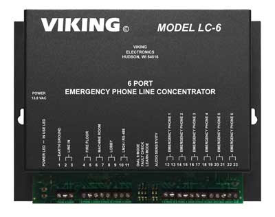 Viking LC-6 Six Emergency Phone Sharing Controller for Single Line