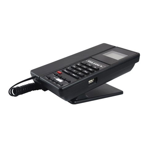 E100IP-4GSK Single Line VOIP Speakerphone 1 USB Charging Ports Guestroom Phone
