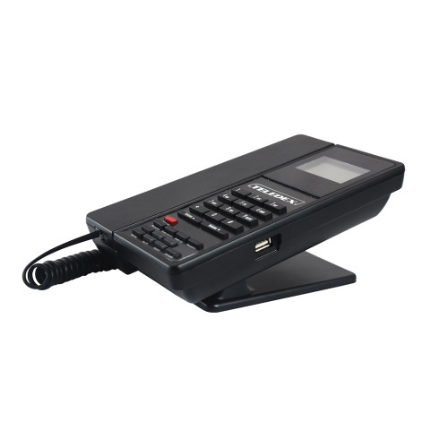 E200IP-4GSK Two Line VOIP Speakerphone 1 USB Charging Ports Guestroom Phone